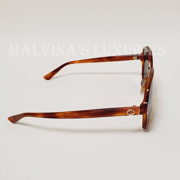 GUCCI SUNGLASSES GG 3834 / F/ S 056 SQUARE FRAME TORTOISE  display picture 2